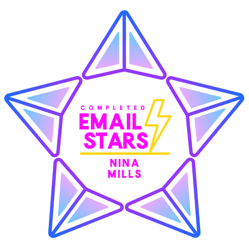 email stars completion badge nina mills